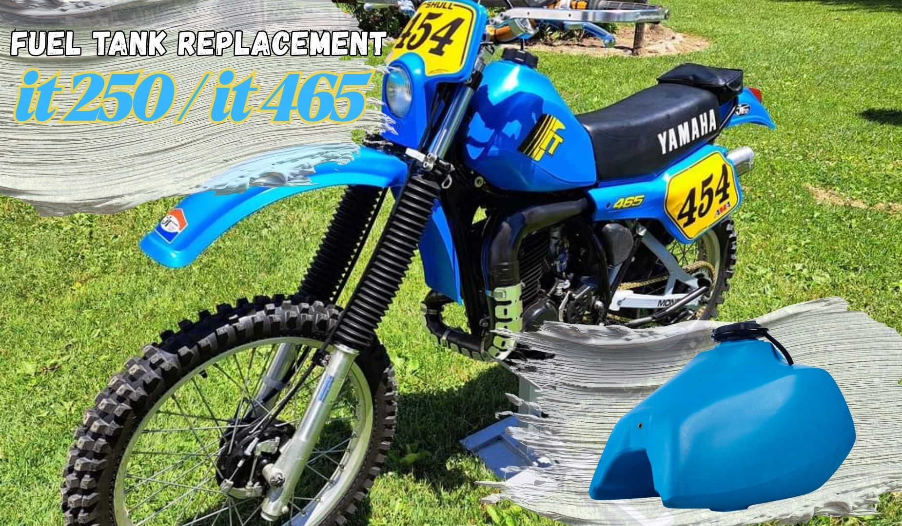 Yamaha IT250 / IT465 Plastic Fuel Tank (1981–1982) – Vintage