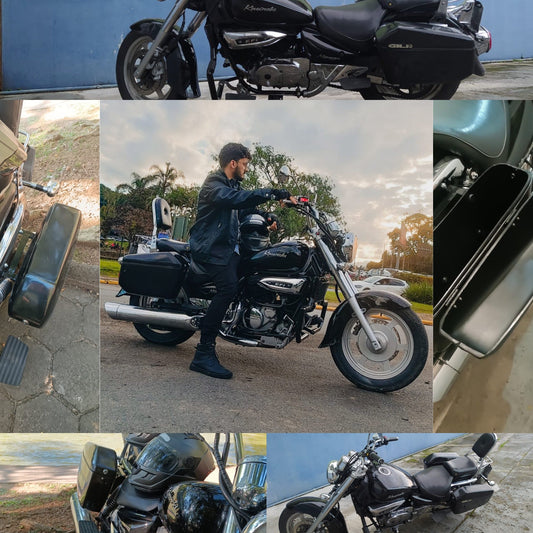 Side Cases Gilimoto 29 litros - Praticidade e Resistência com armazenamento para moto
