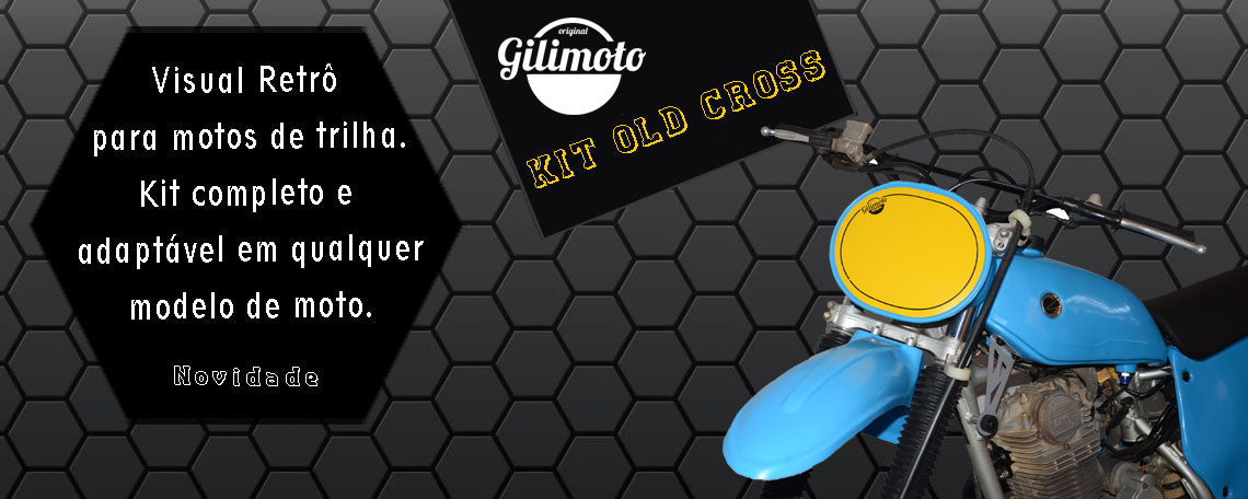 Kit Old Cross Gili – Visual retrô para motos de trilha – Gilimoto