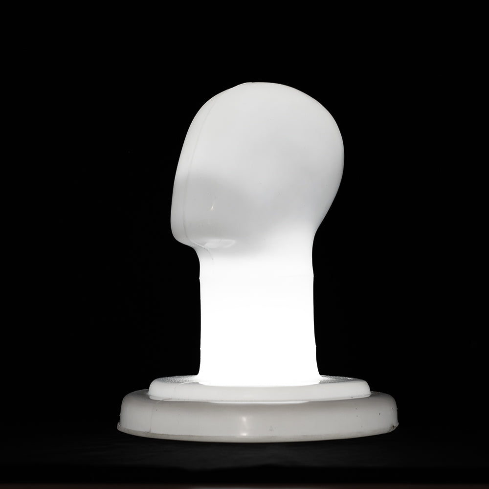 Suporte Manequim Porta Capacete com Iluminação LED - Modelo Alongado