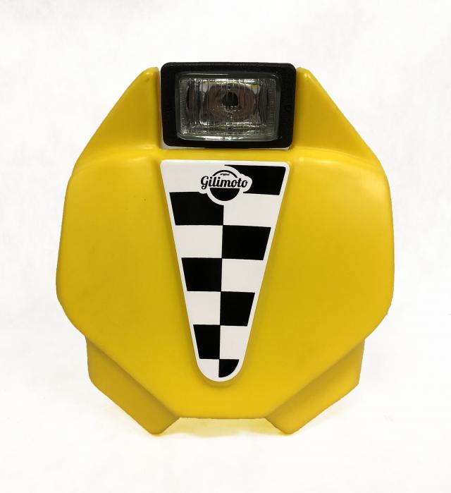 Number Plate Trail com Farol Universal Motocross Adesivado