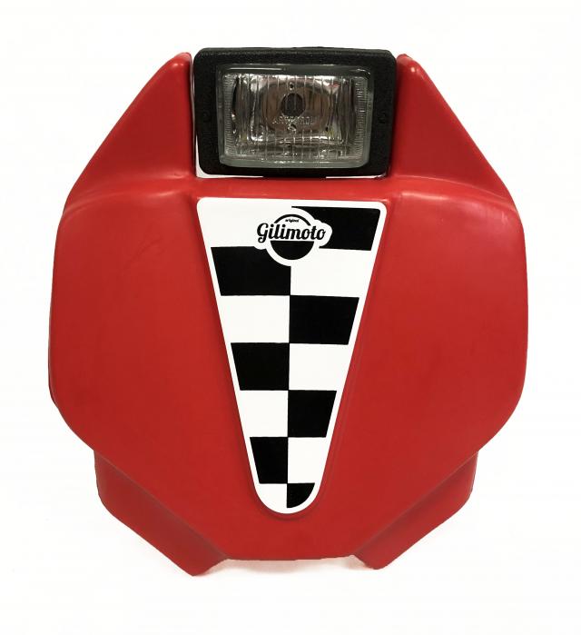 Number Plate Trail com Farol Universal Motocross Adesivado