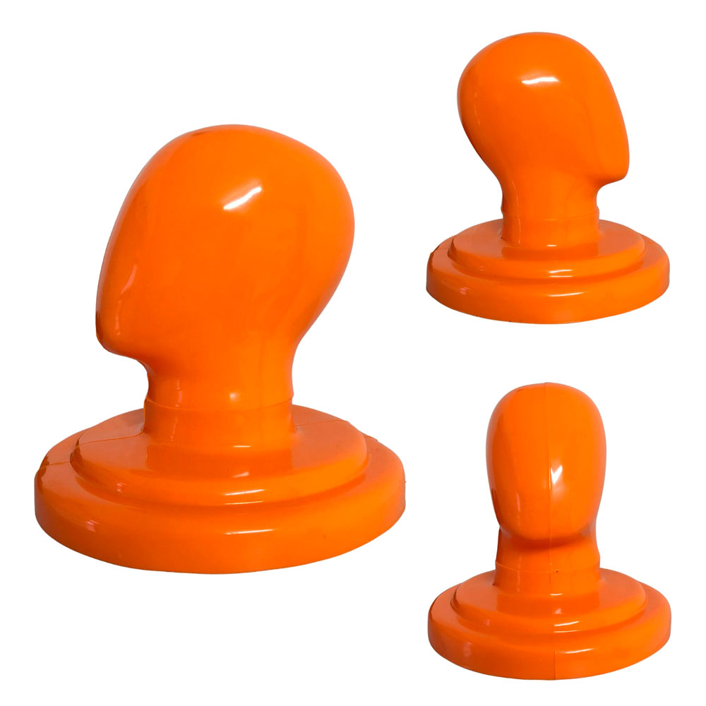 Suporte Manequim para exposição de capacetes, bonés e acessórios - PESCOÇO CURTO