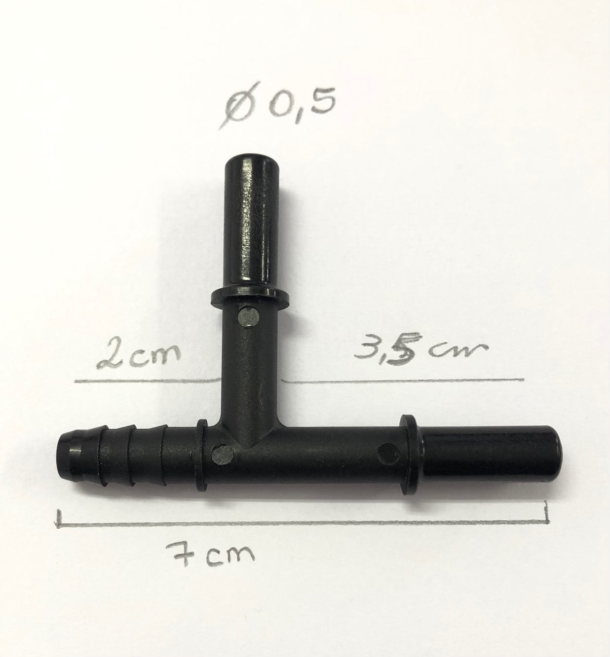 Conexão Tipo T Para Combustível 5 Mm Diâmetro Ø