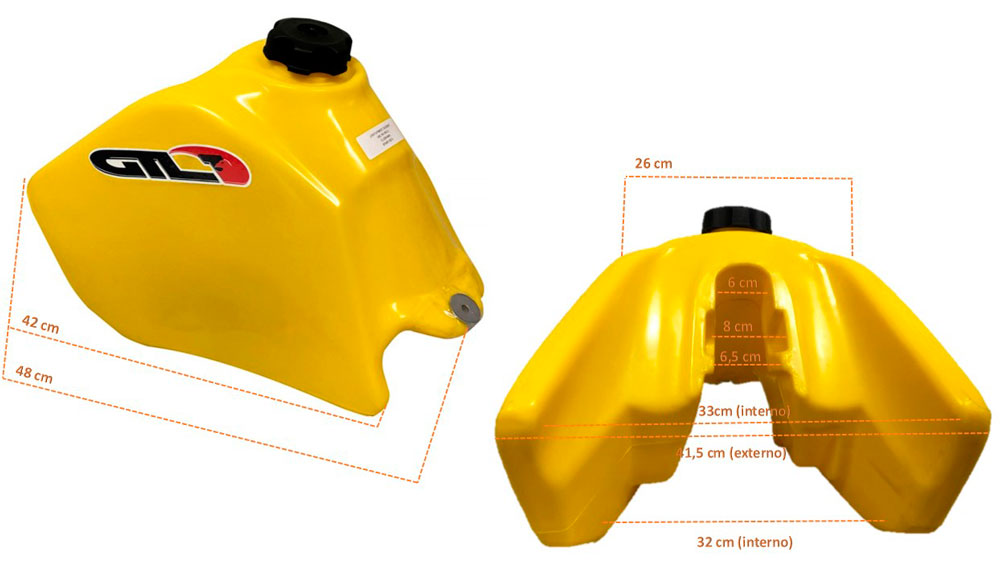Tanque modelo XR 200, XLR 125, NX 150/200 - 13 litros