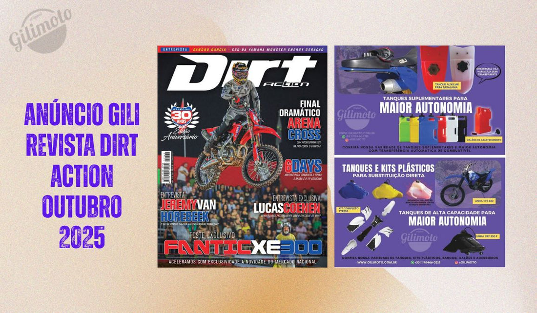 Destaque off-road: Gilimoto invade a Dirt Action de outubro 2025
