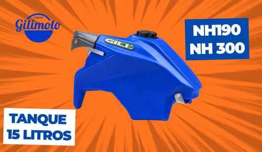 Tanque NH190 e NH300 15 Litros: Mais Autonomia para sua Moto | GILIMOTO