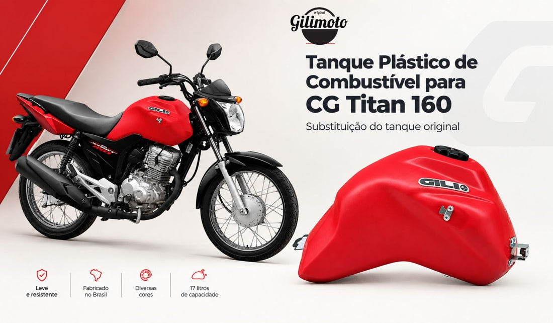 Tanque Plástico de Combustível para CG Titan 160: Substituição do Tanque Original