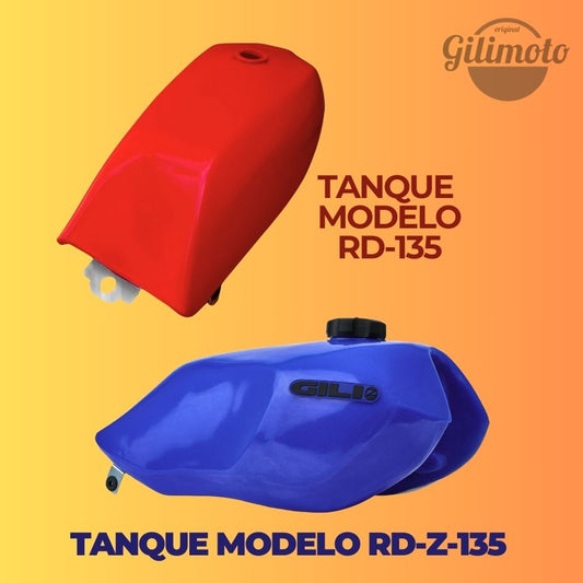 Os tanques plásticos para substituição RD-135 e RD-Z-135 Chegaram na linha Gilimoto