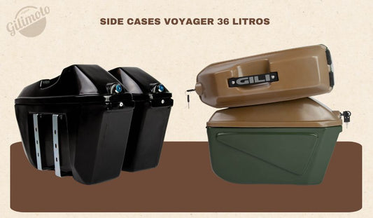 Side Cases Gili Voyager: resistência e praticidade para sua moto.