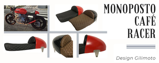 Monoposto Gilimoto® para Banco de Moto Visual Café Racer / Scrambler / Brat / Single Seat