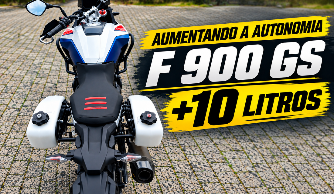 F 900 GS ganha 10 litros extras de autonomia com tanques auxiliares Gilimoto