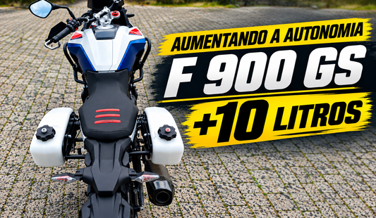 F 900 GS ganha 10 litros extras de autonomia com tanques auxiliares Gilimoto