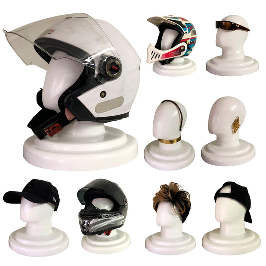 Suporte Manequim para exposição de capacetes, bonés e acessórios - PESCOÇO CURTO
