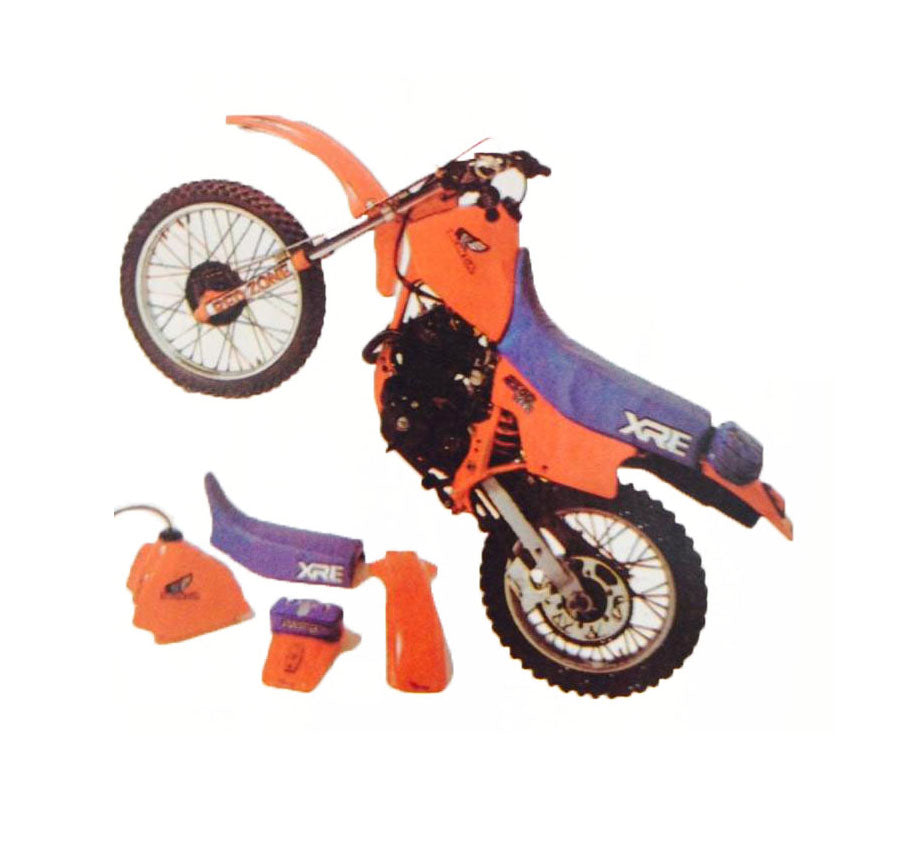 Kit Plástico Hollywood Visual Anos 80 retro para motos de trilha xl250r xlx250r xlx350 sahara xr
