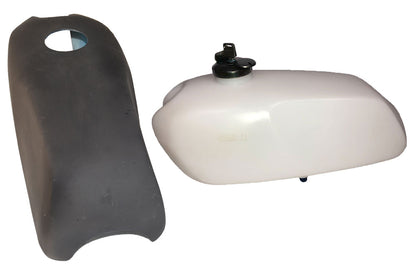 Tanque Estilo Café Racer - Adaptável em qualquer moto - Com capa em fibra para acabamento